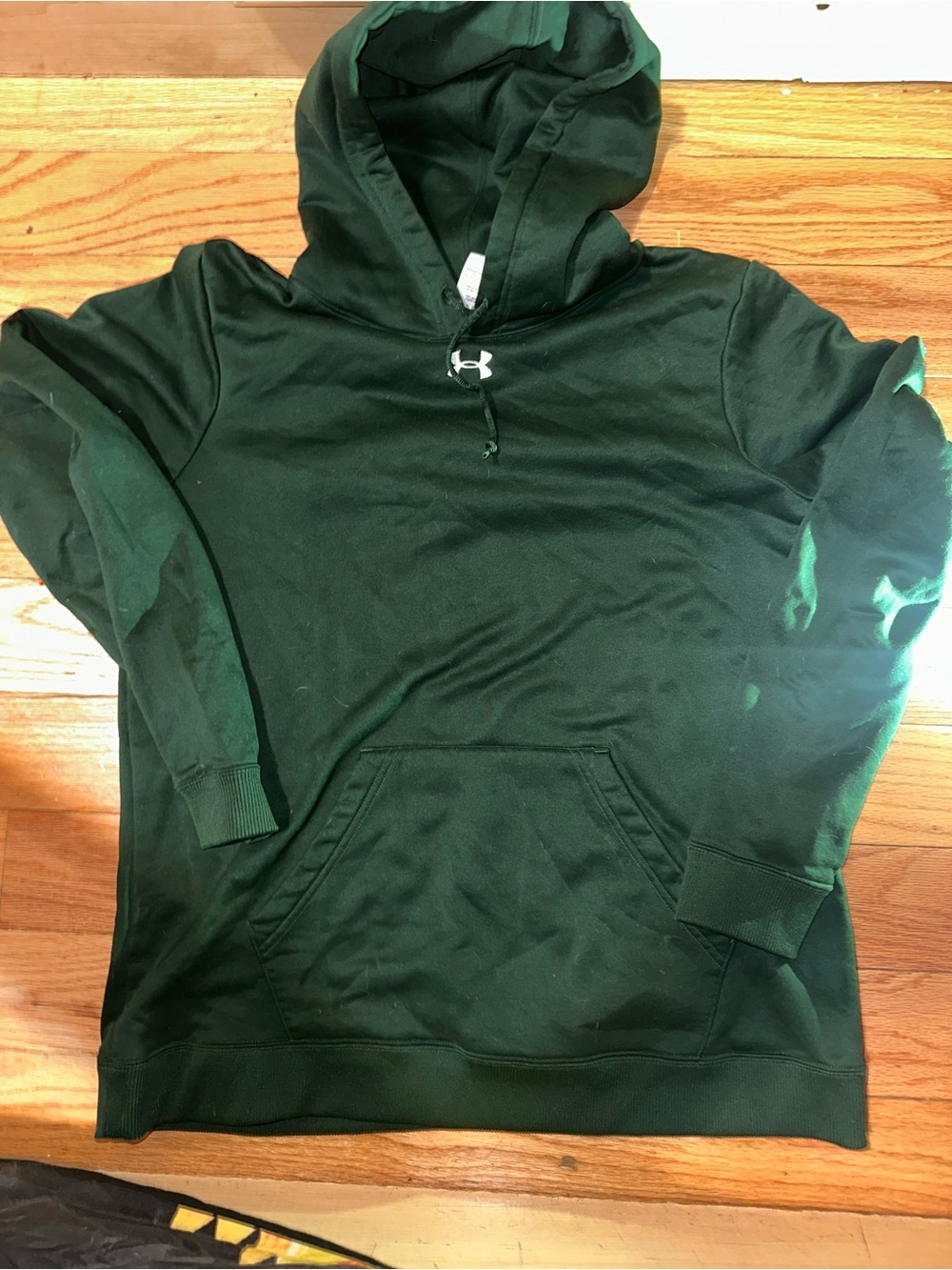 Under Armour Forest Green Hoodie with White Logo